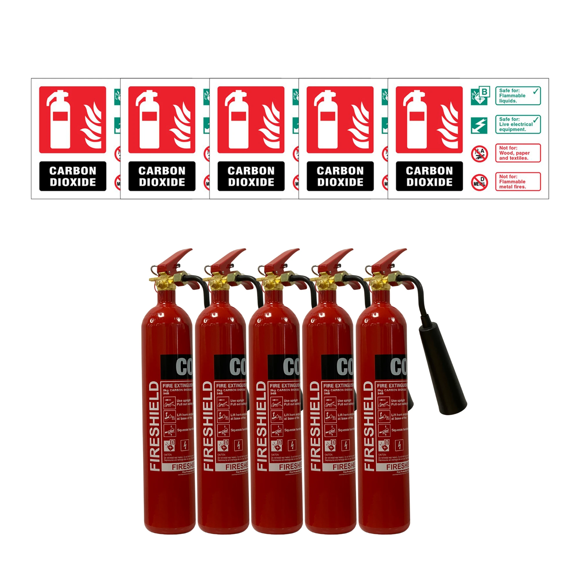 related product 5-x-fireshield-2kg-co2-fire-extinguishers-and-signs