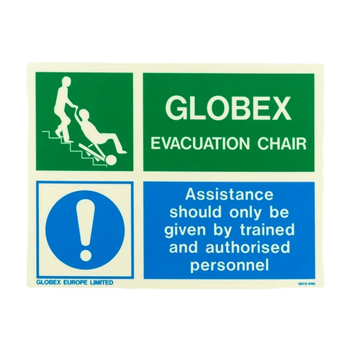 related product globex-evacuation-chair-sign