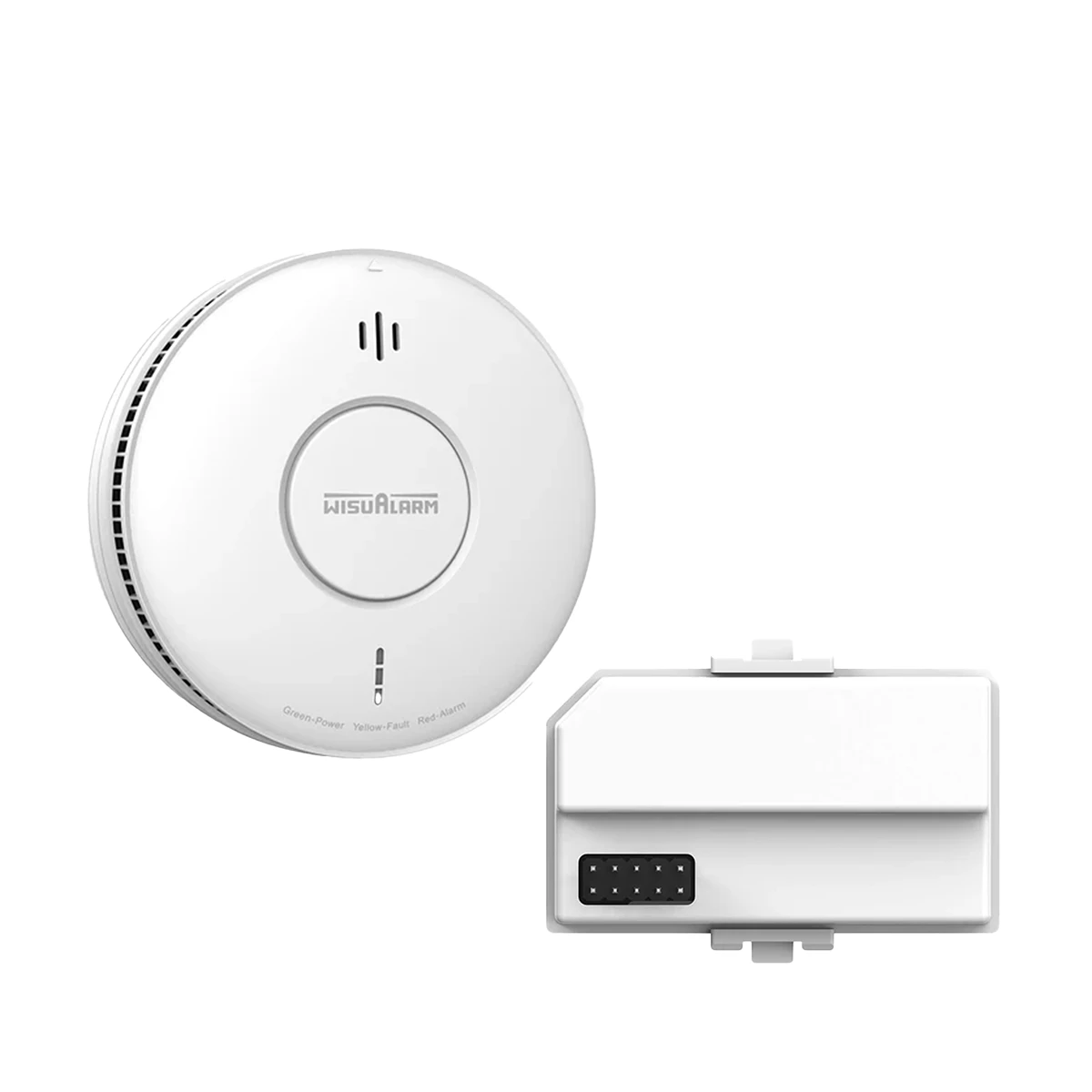 related product wisualarm_hy-sa5ma_mains_powered_smoke_alarm_-_grade_d1_-_10_year_backup___module