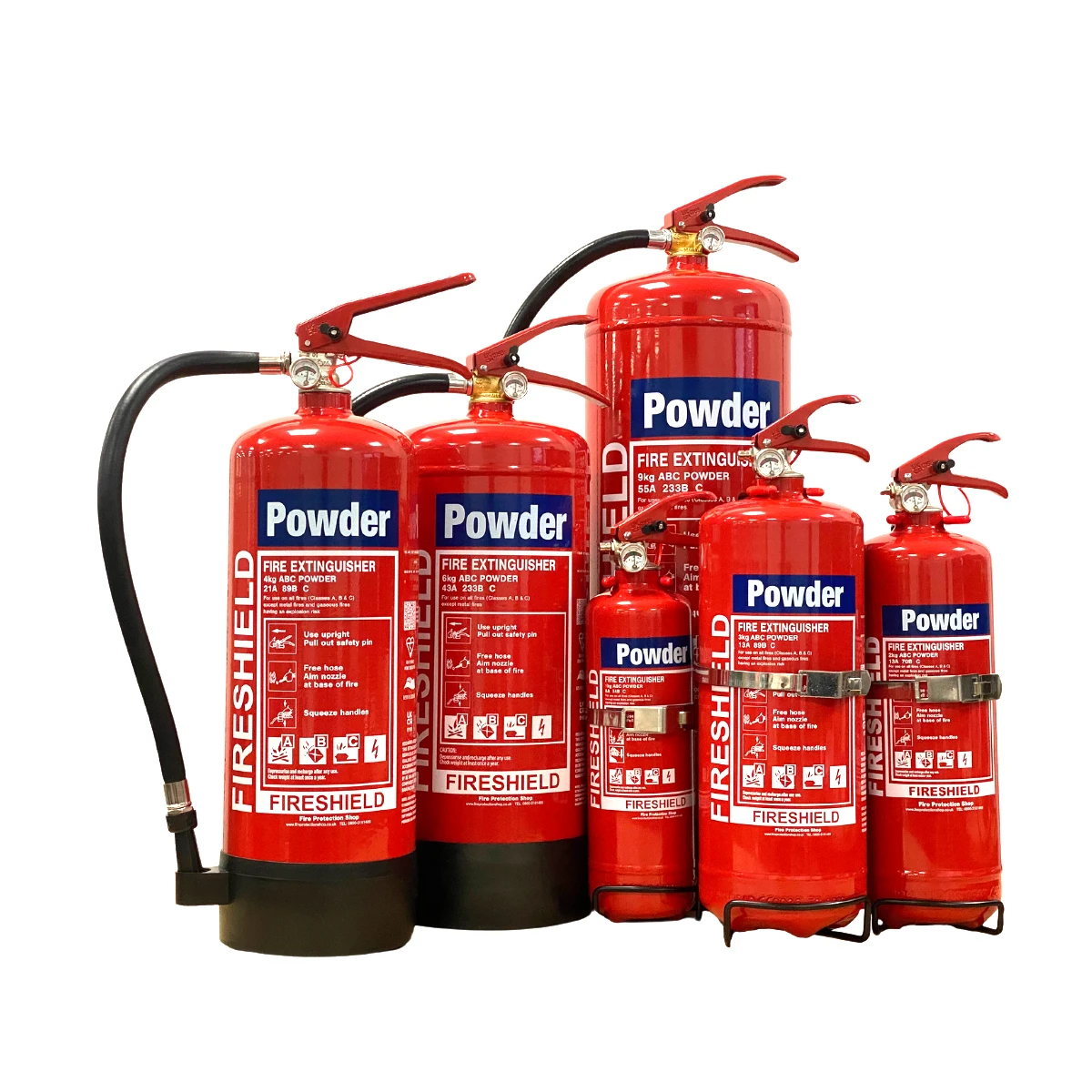 FireShield Dry Powder Fire Extinguisher-cards