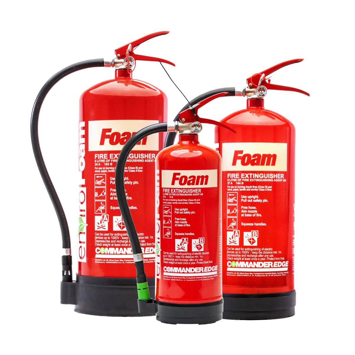 CommanderEDGE enviroFoam Fluorine Free Fire Extinguisher-cards