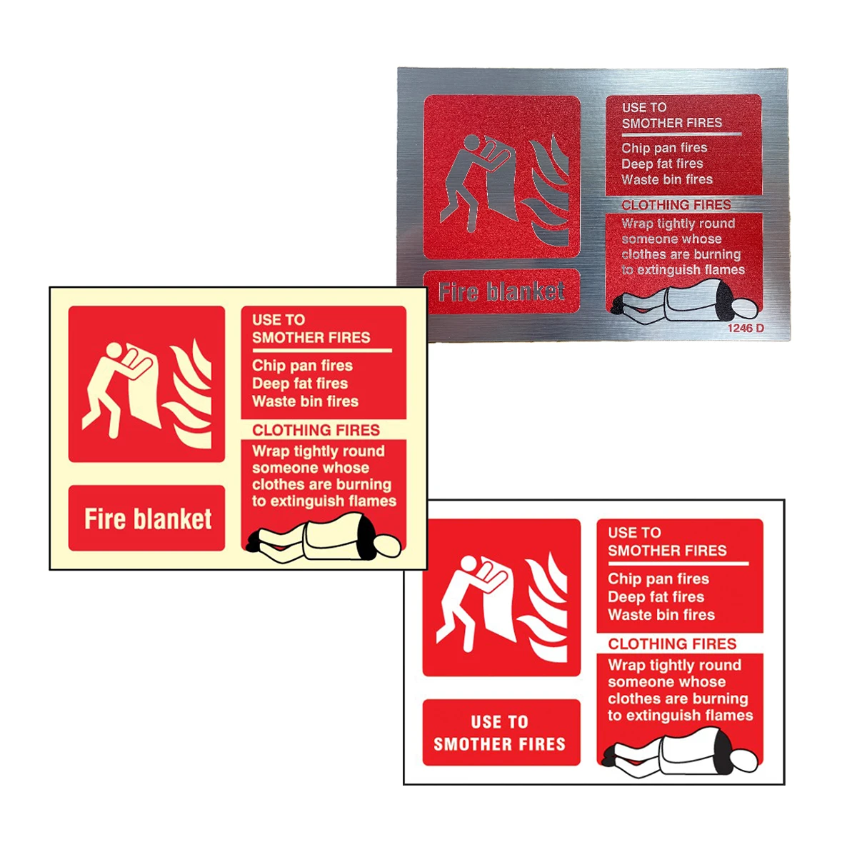 Fire Blanket Signs-cards