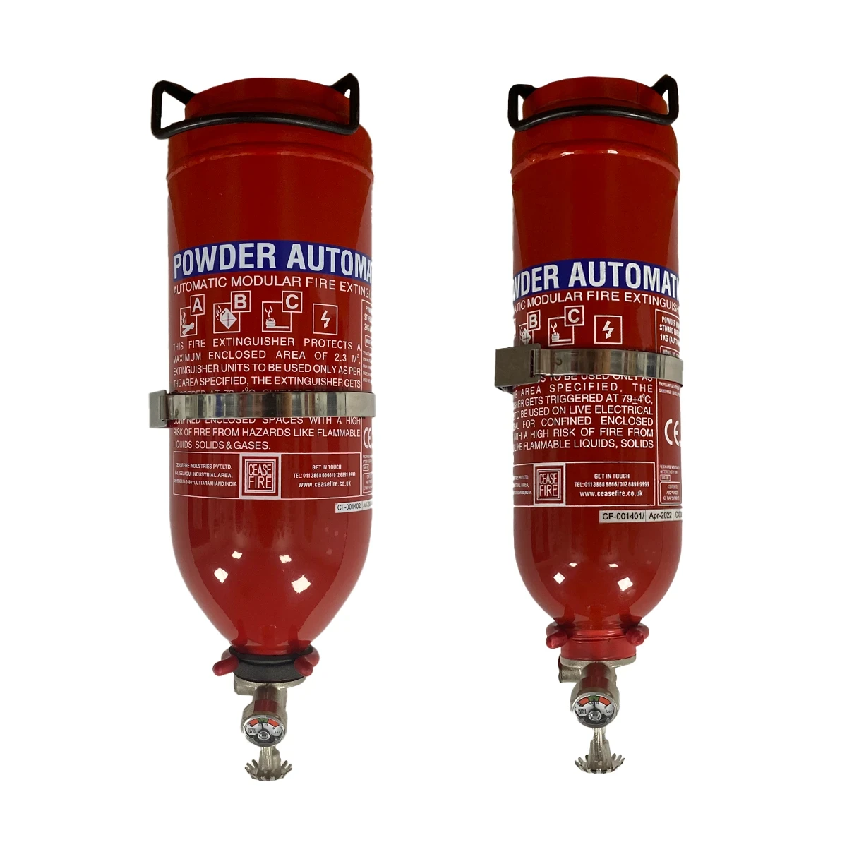 Inverted Dry Powder Automatic Extinguisher-cards