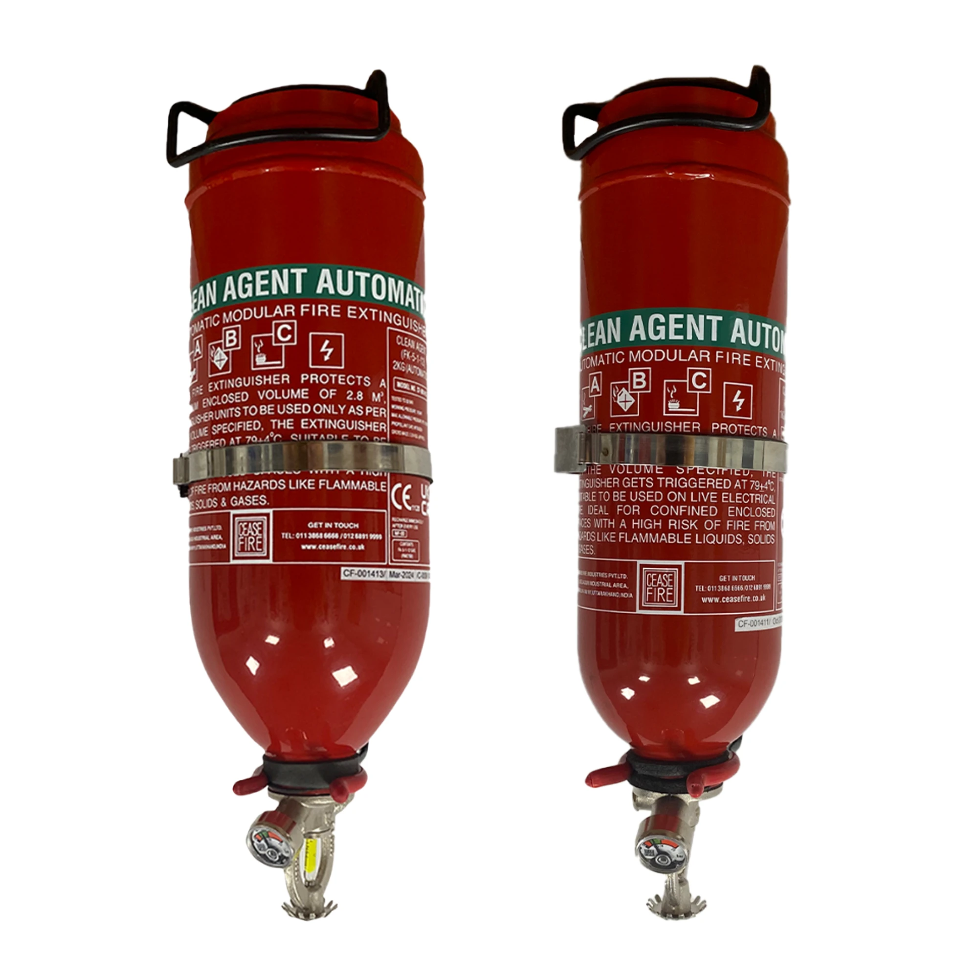 Inverted Clean Agent Automatic Extinguisher-cards