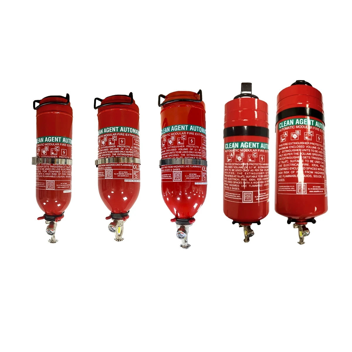 Inverted Clean Agent Automatic Extinguisher-cards