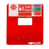 Howler Call Post with Fire Action Notice & Call Point Symbol-cards