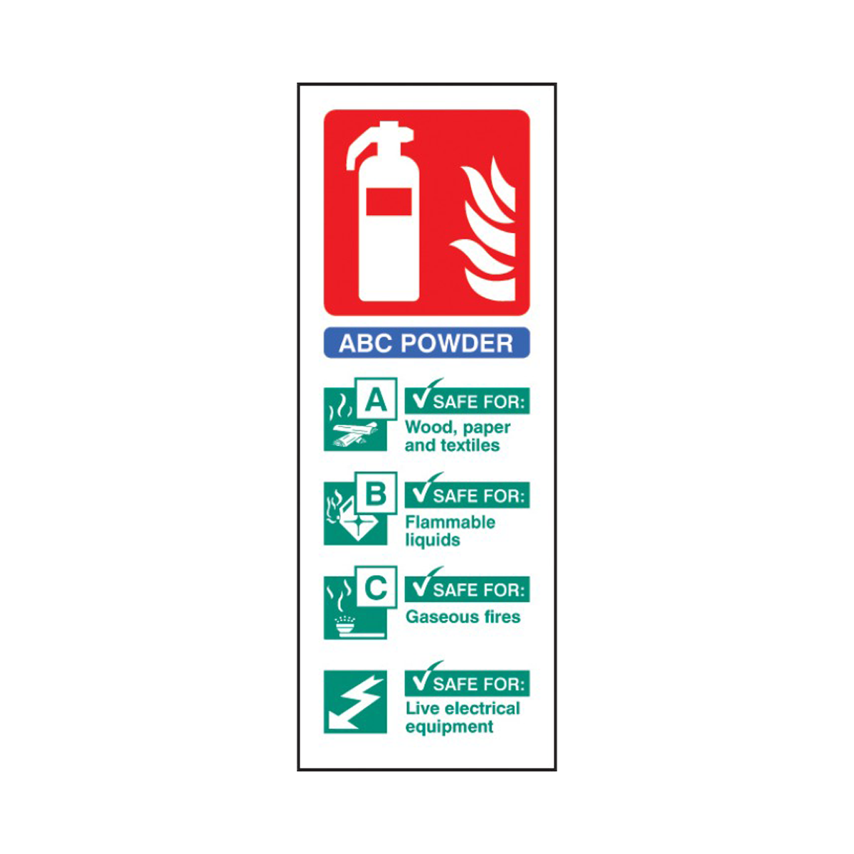 Powder Sign Self Adhesive